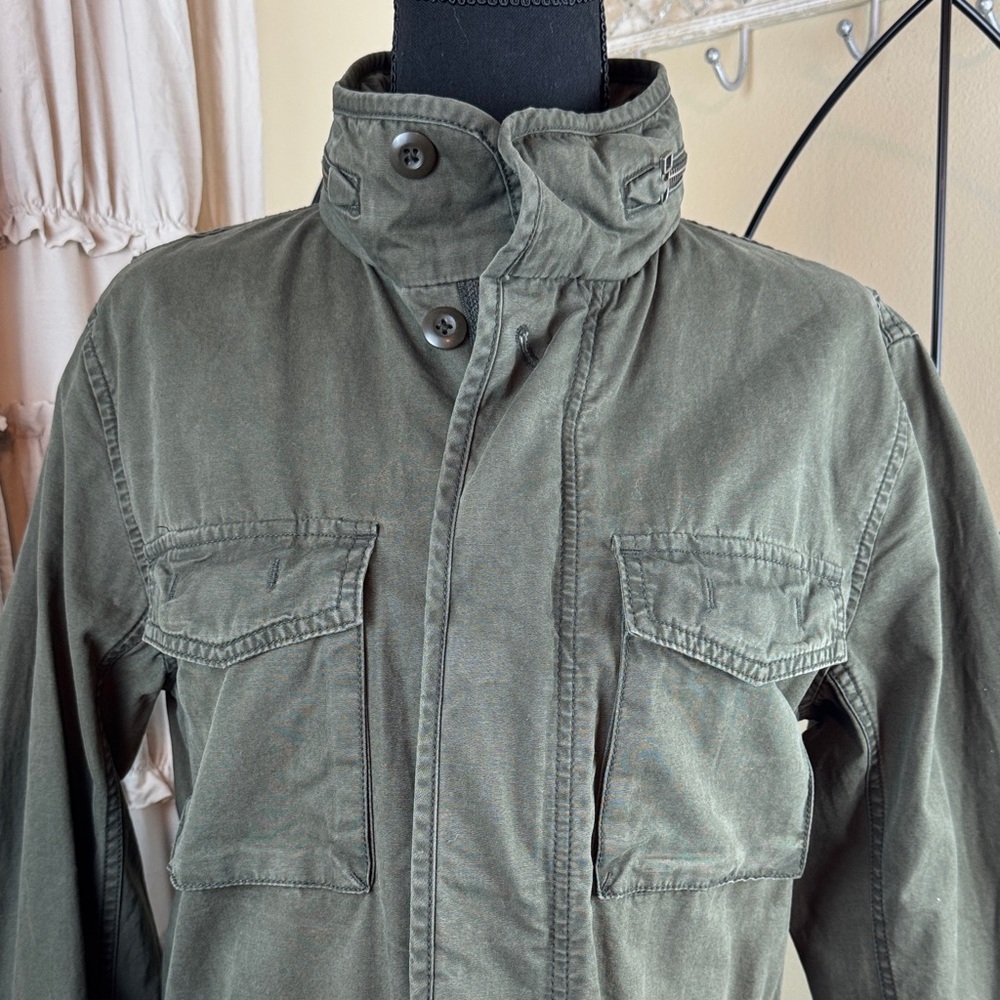 GAP Women's Army Green Barn Chore Field Jacket Coat Size XS NWT - Picture 2 of 11